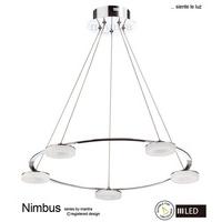 m8197 nimbus led 5 light ceiling pendant in chrome