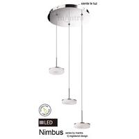 M8194 Nimbus LED 3 Light Ceiling Pendant in Chrome