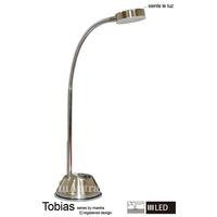 M8143 Tobias LED 1 Light Flexible Table Lamp in Satin Nickel