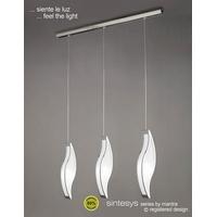 m8669 sintesys low energy 3 light chrome pendant