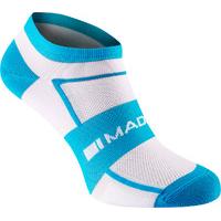 Madison Sportive Womens Low Sock Twin Pack White/Aqua Blue