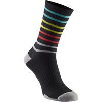 Madison Road Race Premio Extra Long Sock Grey Stripes