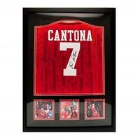 manchester united fc cantona signed shirt framed