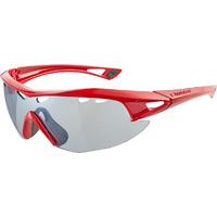 Madison Recon Glasses Gloss Red Frame/Silver Mirror Lens