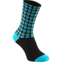Madison Isoler Merino Wool Deep Winter Sock Blue Curaco