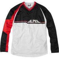 Madison Alpine LS Jersey White/Flame Red