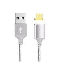 Magnetic CableNylon Braided Micro USB Magnectic Cable Data Charge Cable Magnet Fast Charging Cable for XiaomiSamsungAndroid