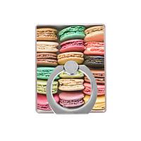 macarons pattern plastic ring holder 360 rotating for mobile phone