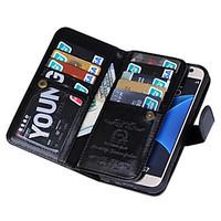 Magnetic Detachable Wallet Full Body Leather Case with Card Slots For Samsung Galaxy S4/S5/S6/S6 Edge/S7/S7 Edge