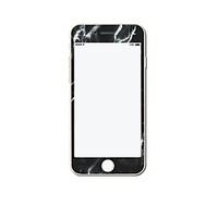 marble style tempered glass film front screen protector for apple ipho ...