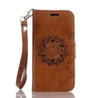 Mandala Embossed PU Leather Wallet for Apple iTouch 5 iTouch 6