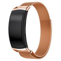 Magnetic Closure Stainless Steel Mesh Milanese Loop Replacement Strap for Galaxy Samsung Gear Fit2 SM-R360