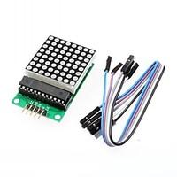 MAX7219 Red Dot Matrix Module w/ 5-Dupont Lines