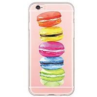 Macaron pattern TPU Soft Ultra-thin Back Cover Case Cover For Apple iPhone 6 Plus / iPhone 6s/6 / iPhone 5s/5