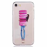 Macaron Pattern Embossed TPU Material Phone Case for iPhone 7 7 Plus 6s 6 Plus SE 5s 5