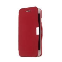 Magnetic Flip PU Leather Hard Skin Ultra Slim Pouch Wallet Case Cover Protective Shell for Apple iPhone 6 Red