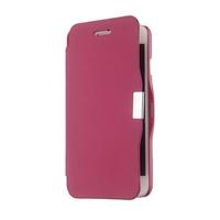 Magnetic Flip PU Leather Hard Skin Ultra Slim Pouch Wallet Case Cover Protective Shell for Apple iPhone 6 Rose Red