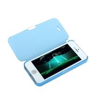 magnetic leather flip hard full case cover for iphone 5 5s blue