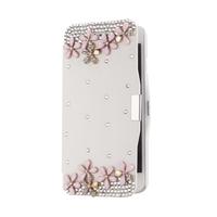 Magnetic Flip PU Leather Hard Skin Ultra Slim Pouch Wallet Case Cover Bling Diamond Rhinestone Crystal for 5.5\