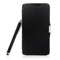 Magnetic Flip Leather Hard Full Case Cover for Samsung N9000 Galaxy Note3+Stylus Pen+Screen Film Black