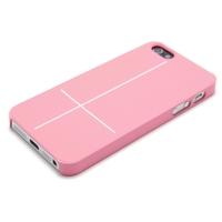 Magnetic Adsorption Mobile Shell Protective Cover Multifunctional Folding Holder Back Case Headphone Bobbin Winder for iPhone 5 Pink