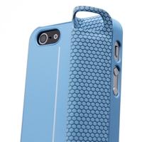 Magnetic Adsorption Mobile Shell Protective Cover Multifunctional Folding Holder Back Case Headphone Bobbin Winder for iPhone 5 Blue