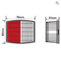 Maypole Red/White Marker Lamp