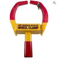 maypole universal wheel clamp colour yellow red