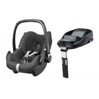 Maxi Cosi Pebble Group 0+ Car Seat With Family Fix Base-Triangle Black (NEW)