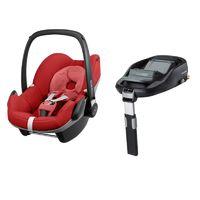 Maxi Cosi Pebble Group 0+ Car Seat With Family Fix Base-Red Rumour (NEW 2017)