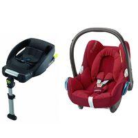 Maxi Cosi Cabriofix Group 0+ Car Seat Bundle With Base-Robin Red (NEW)