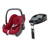 Maxi Cosi Pebble Group 0+ Car Seat With Family Fix Base-Robin Red (NEW 2017)