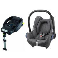 Maxi Cosi Cabriofix Group 0+ Car Seat Bundle With Base-Sparkling Grey (NEW)