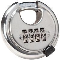 machine mart 70mm 4 digit combination disc padlock