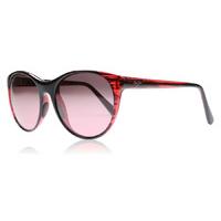 Maui Jim Mannikin Sunglasses Black Red Stripe STG-SG Polariserade