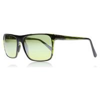 maui jim flat island sunglasses black olive stripe stg bg polariserade