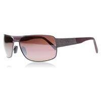 Maui Jim Ohia Sunglasses Satin Dark Gunmetal / Burgundy STG-BG Polariserade 63mm