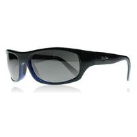 maui jim surf rider sunglasses black blue 261 polariserade 65mm