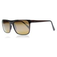 Maui Jim Flat Island Sunglasses Brown Stripe STG-BG Polariserade 58mm
