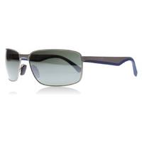 maui jim backswing sunglasses satin grey blue stg bg polariserade 61mm