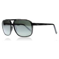Maui Jim Silversword Sunglasses Black Grey Tortoise STGBG Polariserade