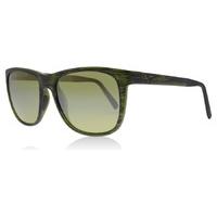 Maui Jim Tail Slide Sunglasses Matte Green Matte Green Polariserade 53mm