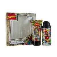 marvel comics hero duo shower gel deodorant gift set