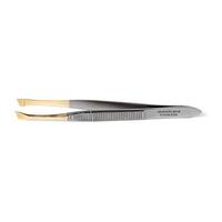 manicare 24k gold plated slant tweezers