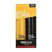 matrix total results hello blondie gift set 2x 300ml