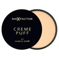 max factor cream puff powder compact 55 candle glow