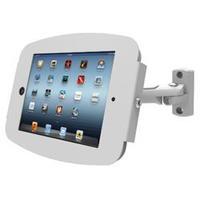 maclocks ipad mini space enclosure with swing arm wall mount white