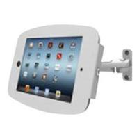 maclocks ipad space enclosure with swing arm wall mount white
