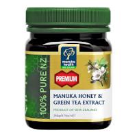 manuka health mgo 250 manuka honey plus green tea extract 500g