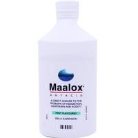 maalox antacid mint flavoured suspension